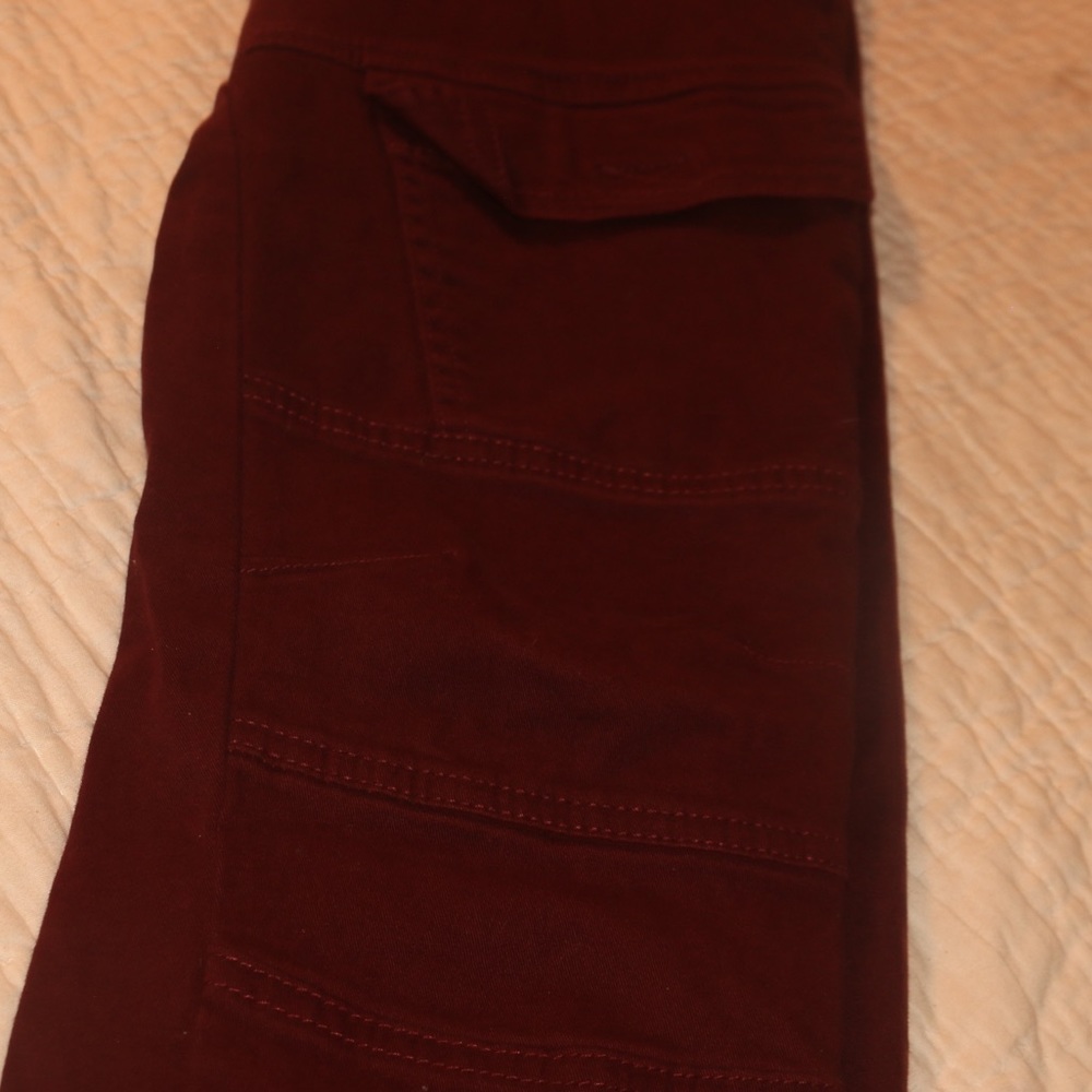 🦋 Ring of Fire Like New Boy’s Red Burgundy Pants - Picture 7 of 8
